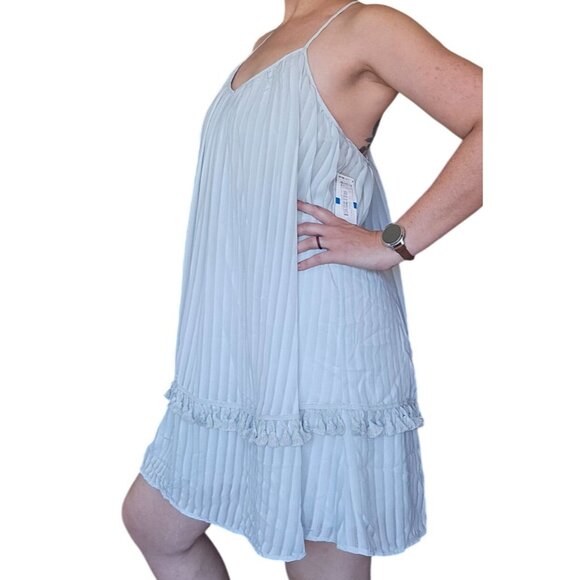 NWT Gianni Bini Cornflower Blue Flowy Boho Backless Shift Dress Women's Size XL - Picture 3 of 8